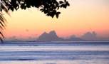 coucher de soleil sur Bora Bora